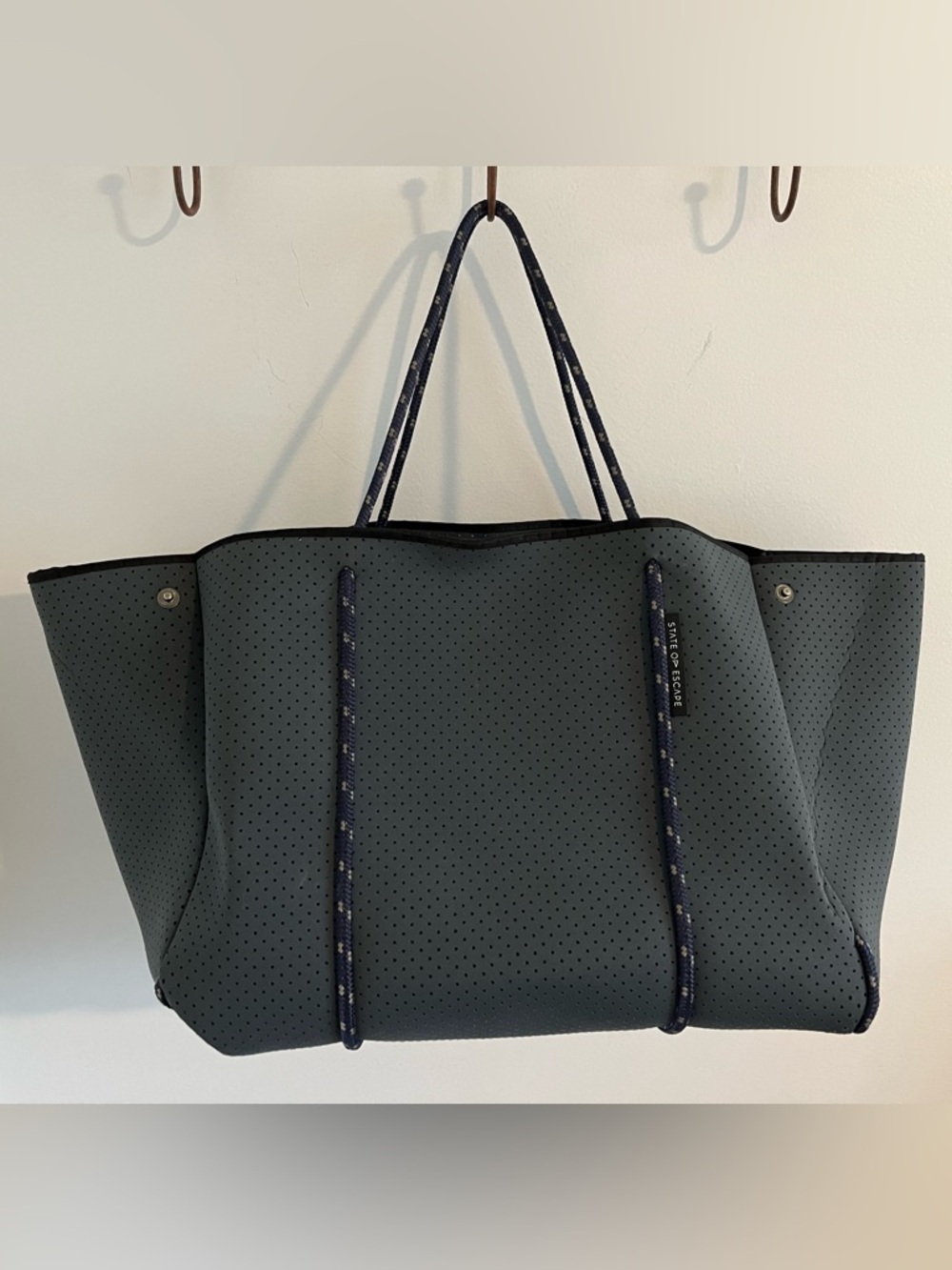 State of Escape Grey Perforated Neoprene Tote